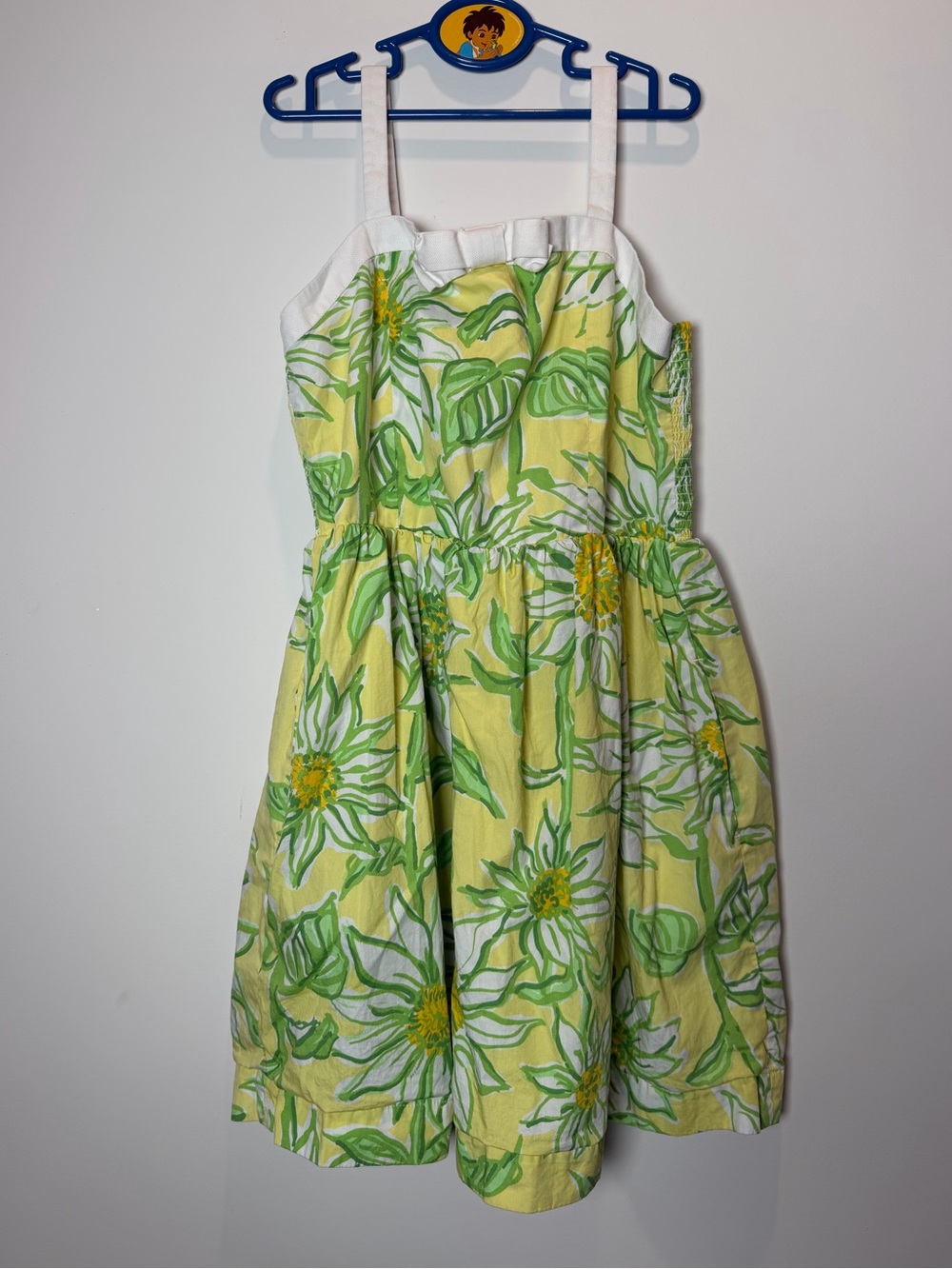 Lilly Pulitzer Girls Mini Cheri Sun Dress in "Limoncella Sunbelievable" sz 12